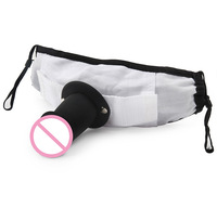Bâillon buccal d'entraînement pour homme, détachable, avec harnais, godemiché, bâillon à bouche, boule en plastique, masque noir sexy, jouet sexuel SM pour adulte