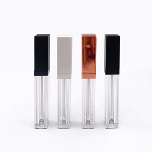 Tubo de Brillo Labial Redondo de Lujo, Color Oro Rosa y Plata, Envase Delgado para Brillo Labial con Impresión Serigrafiada, Marca Privada - Product Image 1