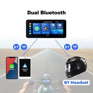 6.3 \ "không dây xe máy GPS Thiết bị định vị với Carplay & <span class=keywords><strong>Android</strong></span> IP67 không thấm nước hỗ trợ gương liên kết FM Đài phát thanh GPS - Product Image 3