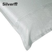 Taie d'oreiller en soie de mûrier double anti-microbienne avec logo personnalisé, en fibres d'argent de qualité supérieure, pour la peau et les cheveux