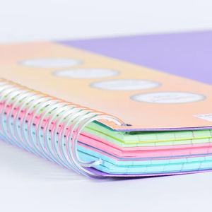 Stock suficiente 300/400/500 páginas A5/A4 tamaños portátiles rejilla de línea francesa cuaderno espiral cubierta gruesa página interior múltiple - Product Image 6