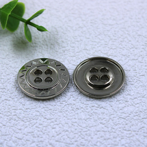 Legering Luxe Zilver Goud Metaal Vier Gat Knoop 10Mm 15Mm 4 Gaten Shirt Knoop Hand Naaien Knoop Bevestiging Voor Jas Kleding - Product Image 3