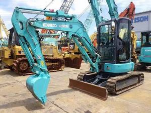 Mini-pelle Kobelco SK35 d'origine japonaise de 3,5 tonnes utilisée pour l'agriculture SK35 SK55 SK75 Stock prêt à expédier Core Engine Gearbox Gear Pump - Product Image 2