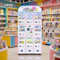 Distributeur de capsules en plastique miniatures de 120 mm personnalisable KEKU, fonctionnant à monnayeur, pour centres de divertissement