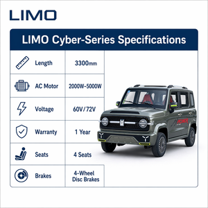 Vehículo Eléctrico Urbano Versátil con Interior Confortable, LIMO City EV, SUV Eléctrico Económico para Zonas Turísticas - Product Image 2