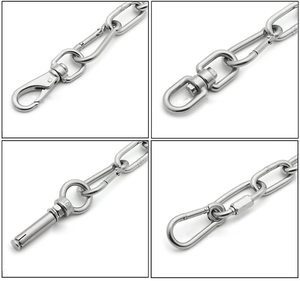 M4 Đôi Kết Thúc Xoay Mắt Móc 304 Thép Không Gỉ Mắt Để Mắt Xoay Còng Kết Nối Vòng - Product Image 5