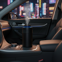 Diffuseur d'arômes électrique portable de luxe pour voiture, sans eau, rechargeable, en alliage d'aluminium, machine à parfum intelligente 20 ml, garantie 1 an, pour le bureau