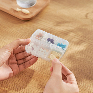 Eco Portable Travel Mini Pocket Detachable Medicine Plastic Custom Logo Pill Storage Box Container Organizer Case