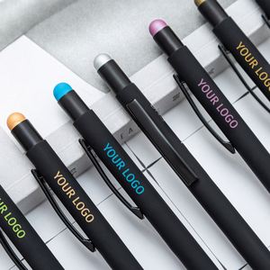 Promotional Black Gold Touch Screen Metal Ball <b>Pen</b> Luxury Advertise <b>Ballpoint</b> <b>Pen</b> Custom Rose Gold <b>Pen</b> with Printed Custom Logo - Product Image 2