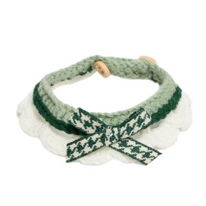 Lindo collar/panuelo con temática de gatos, estilo preppy, tejido, para perros pequeños/gatos/conejos. - Product Image 5