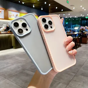 New Translucent Matte Frosted Mobile Phone Case For IPhone 15 14 13 12 11 Pro Max Skin Feel Acrylic Phone Shell For Iphone