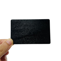 Carte de crédit NFC en bois noir, carte de visite de luxe à logo gravé personnalisé NFC avec emballage coulissant