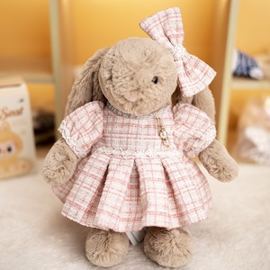 Série <span class=keywords><strong>de</strong></span> vêtements <span class=keywords><strong>pour</strong></span> poupée JC Bonny Rabbit, jupe bleue et blanche avec boutons en bois, tissu <span class=keywords><strong>de</strong></span> remplacement <span class=keywords><strong>pour</strong></span> poupée <span class=keywords><strong>de</strong></span> 30 cm, <span class=keywords><strong>pour</strong></span> les 14 ans et plus - Product Image 4