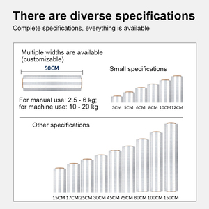 Tùy chỉnh bán buôn compostable bao bì tua nhựa <span class=keywords><strong>Stretch</strong></span> polietileno <span class=keywords><strong>films</strong></span> cuộn với logo cho gói các tông hoặc carton - Product Image 2