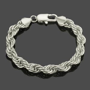 2026 Hot Selling Cool Popular Simple Design Iron Twisted Chain <b>Bracelet</b> Hiphop Style Unisex <b>Bracelet</b> Trendy Jewelry Wholesale - Product Image 2