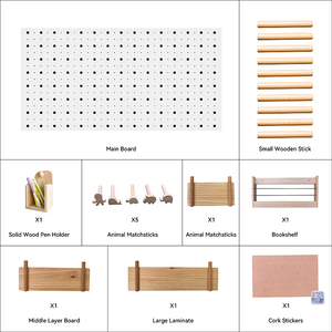 Chất Lượng Cao Bằng Gỗ Soild Peg Hội Đồng Quản Trị Tổ Chức Nội Thất WPC Peg Hội Đồng Quản Trị Tường Bảng Điều Khiển Cho Phòng Khách Nhà Để Xe Trẻ Em Phòng - Product Image 4