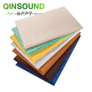 Sound Absorbing Pet Acoustic Felt Panels 1220*2420mm*9mm PET Fire Retardant Acoustic Board For Studio