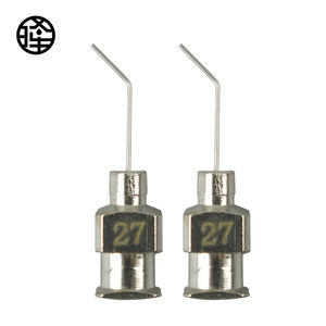 1/2-inch 27G Metal Curved <span class=keywords><strong>Needle</strong></span> Tip Industrial Dispensing Consumíveis em estoque - Product Image 1