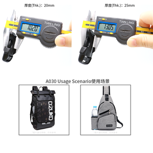 Accesorios para bolsas deportivas de exterior, hebilla de liberación lateral de plástico de 20 mm y 25 mm para accesorios de mochila de senderismo - Product Image 5