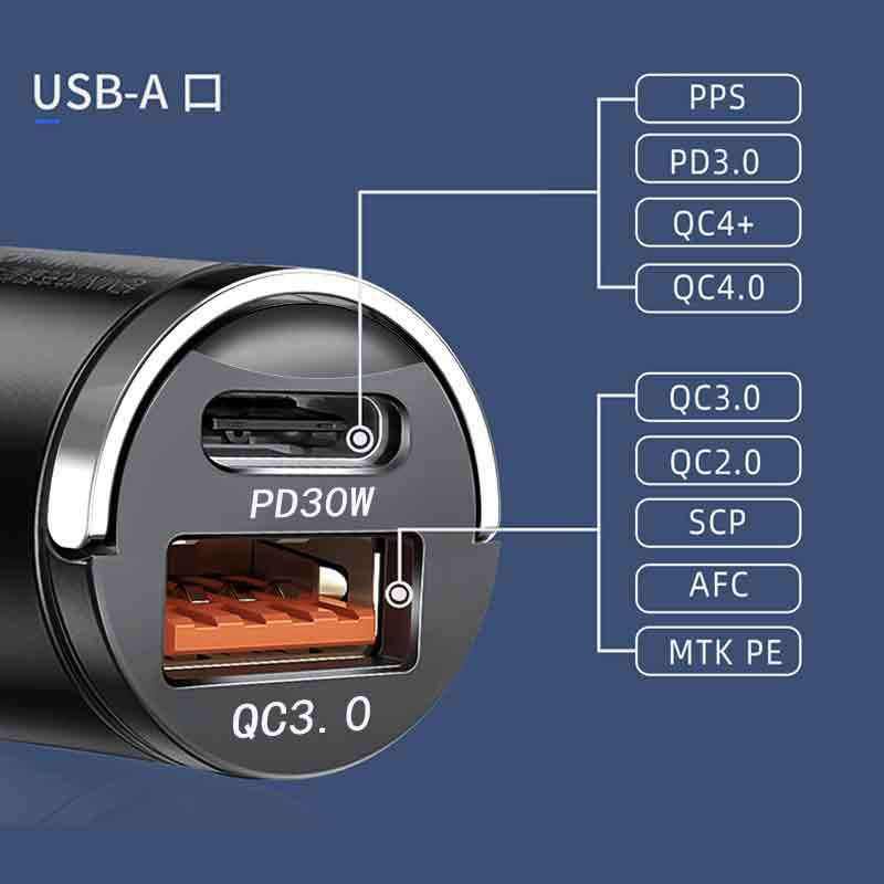 Mini 30W QC3.0 Dual USB Car Charger - Image 3