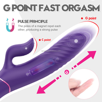 Beheizbare Teleskop-Vibrationsstange Automatischer Pulsierender Vibrator für Frauen