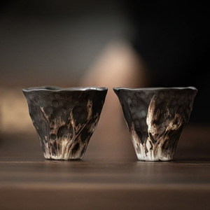 Gaiwan en céramique de 200 ml, fait main, motif lotus en relief, style Tureewabi Sabi, en poterie rustique, pour la préparation <span class=keywords><strong>du</strong></span> thé Kung Fu, cadeau - Product Image 6