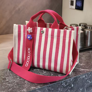 Wholesale high-quality women's mini cotton tote <b>bags</b>, customizable in color and logo shopping <b>bags</b> - Product Image 6