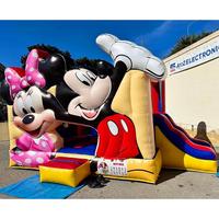 Château gonflable Mickey & Minnie Mouse pour enfants, aire de jeux extérieure sur le thème des dessins animés
