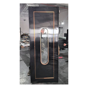 Portes d'entrée en acier inoxydable pour boîte de nuit, restaurant et <span class=keywords><strong>pub</strong></span>, porte pliante double - Product Image 1