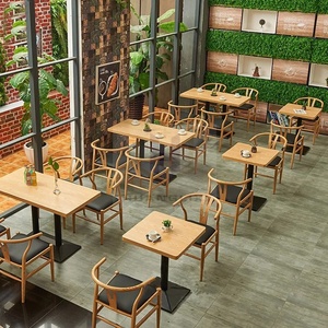 Diseño industrial Estilo Café Mesas Sillas para interiores Restaurantes Venta al por mayor Barato Hierro Muebles Hoteles Bares Parques Almacenes - Product Image 5