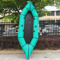 Bateau à dos gonflable à fond rigide, kayak en PVC/TPU avec maille en caoutchouc, 300x100cm, garantie 3 ans, bateau de dérive pour 2 personnes