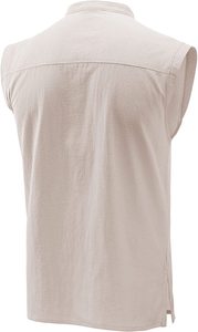 Liu Ming Saldi di Liquidazione: Maglietta Senza Maniche da Uomo Stile Rinascimentale Medievale Gotico, Canotta da Barbaro, <span class=keywords><strong>Gilet</strong></span> Casual - Product Image 2