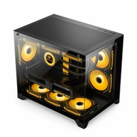 Boîtier d'ordinateur de jeu AntarcChill personnalisé de taille moyenne, RGB Micro ATX, en alliage d'aluminium, pour PC, boîtier d'ordinateur, cases et tours