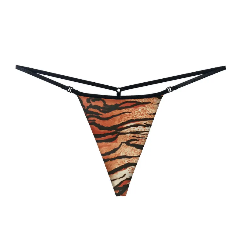 Lodanve G008 Sexy G String Thong BikinisためWomenとStrips Flower Leopard Snake-穀物Tiger Pattern