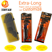 Set Kunci Torx Metrik Lengan Panjang XINYAN FH-MC-CK 9 Buah, Baja C45, Finishing Oksida Hitam, Pegangan ABS, Garansi 3 Tahun