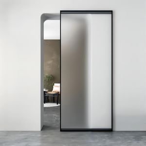 Model baru pintu hantu pintu geser tersembunyi sistem bingkai pintu kaca untuk rumah kantor - Product Image 1