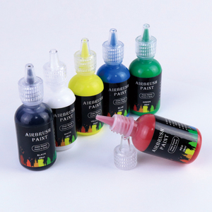 6 pièces ensemble de peinture aérographe multifonction pour l'artisanat fournitures de peinture corporelle acrylique pour peindre des chiffons et des jouets - Product Image 3