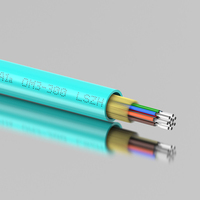 Kabel Serat Optik Multimode OM3 10-Gigabit Dalam Ruangan Tipe Bundel Lunak 8 Inti 150/300 Meter Per Gulungan Penuh Model GJFJH