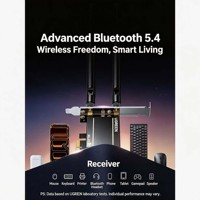 UGREEN AX1800 Tarjeta de Red Inalámbrica PCI E WiFi 6 Bluetooth 5.4 de Doble Banda 2.4G 5G con Antenas Externas Desmontables CM960