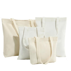 Sacs en toile blanche prêts à être expédiés, plusieurs tailles, réutilisables, sacs de courses écologiques, <span class=keywords><strong>livraison</strong></span> rapide, prix d'usine, petit MOQ - Product Image 5