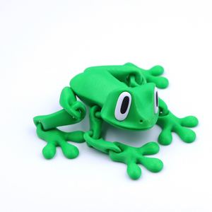 Autocollant de réfrigérateur Vashine en PLA imprimé en 3D avec attraction magnétique, figurine de grenouille flexible en PLA cristallin, jouet décoratif - Product Image 1