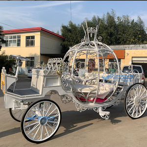 Carruaje Eléctrico de Lujo con Forma de Calabaza Blanca de Princesa Cenicienta para Bodas, Transporte Especial - Product Image 4