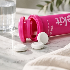 <span class=keywords><strong>smilekit</strong></span> PAP+Fizz Comprimés de dentifrice à croquer blanchissants et rafraîchissants pour l'haleine, Comprimés effervescents de bain de bouche solide, 25 unités - Product Image 2