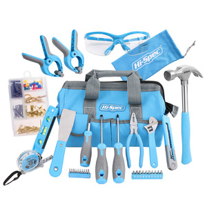 Hi-Spec 130-Piece Home <b>Tool</b> Kit With Safety Glasses And Storage Bag For <b>Diy</b> Projects - Product Image 1