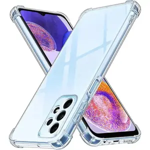 Capa transparente de silicone, capa de celular de silicone macio para samsung galaxy a23 5g a13 4g a23 a33 5g a73