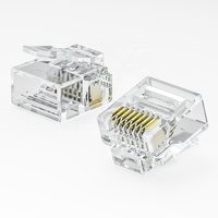 XL-318 de haute qualité UTP Cat6 plaqué or 8 broches Mini connecteur RJ45 prise meilleure qualité pièces de télécommunications Version courte