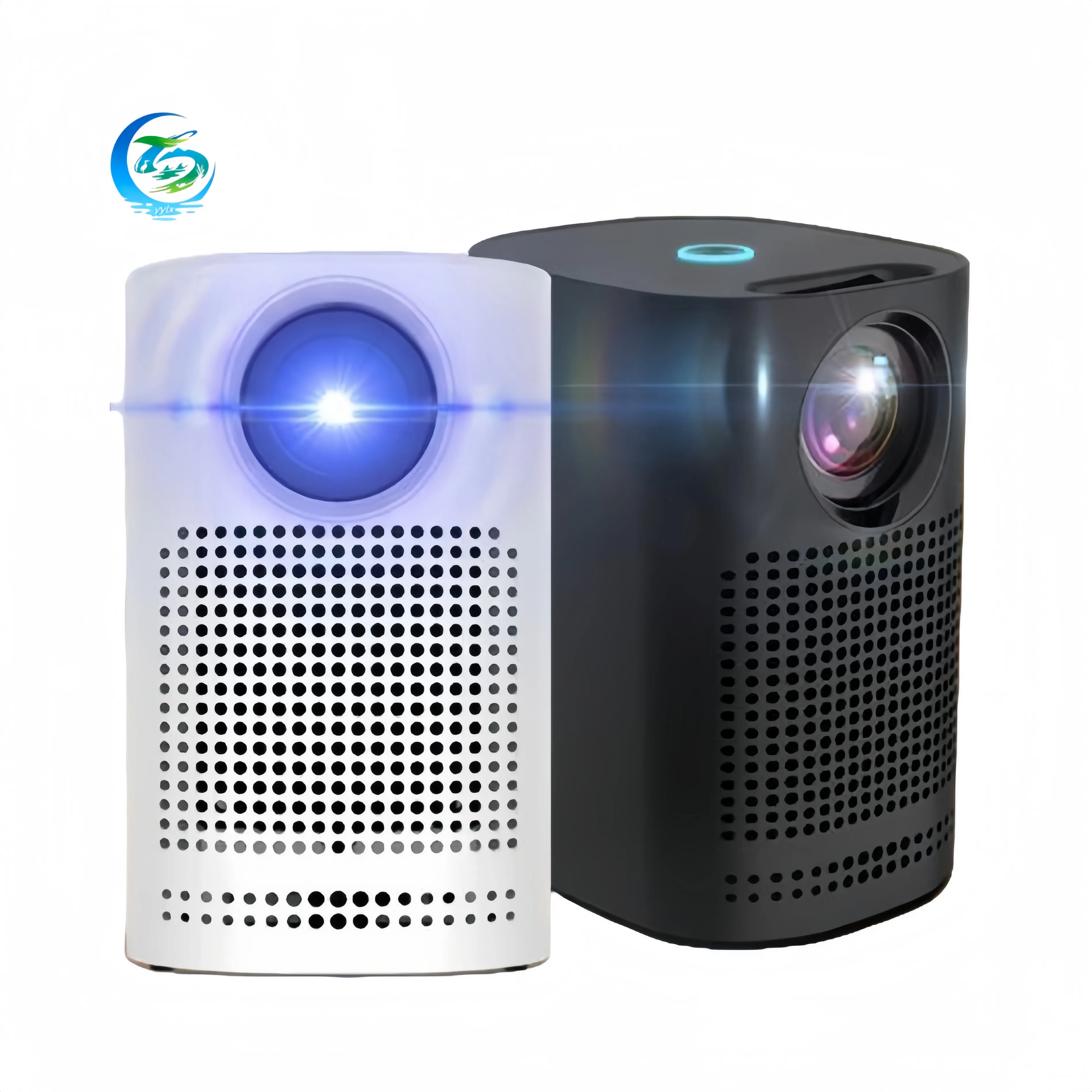 Four seasons best-selling micro home portable projector LED light moving projection support 1080p HD black and white projectors
