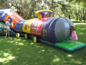 Château gonflable <span class=keywords><strong>de</strong></span> haute qualité Chuggy Choo choo avec toboggan et trampoline à vendre - Product Image 6