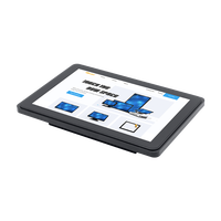 Monitor Industrial con Pantalla Táctil Capacitiva de 10.1 Pulgadas para Montaje en Pared, con Interfaz DVI/Seriel, Clasificación IP65, Compatible con Raspberry Pi