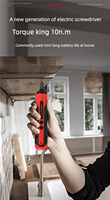 Tournevis à batterie au lithium ZSDZ-1801, tournevis compact et portable pour la maison
